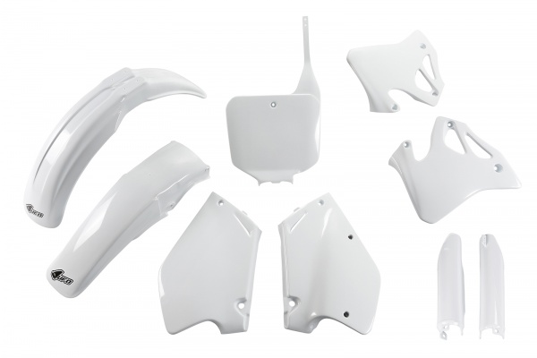Full Plastic Kit white for Honda CR 125 R 2T (1995-97) - CR 250 R 2T (1995-96)